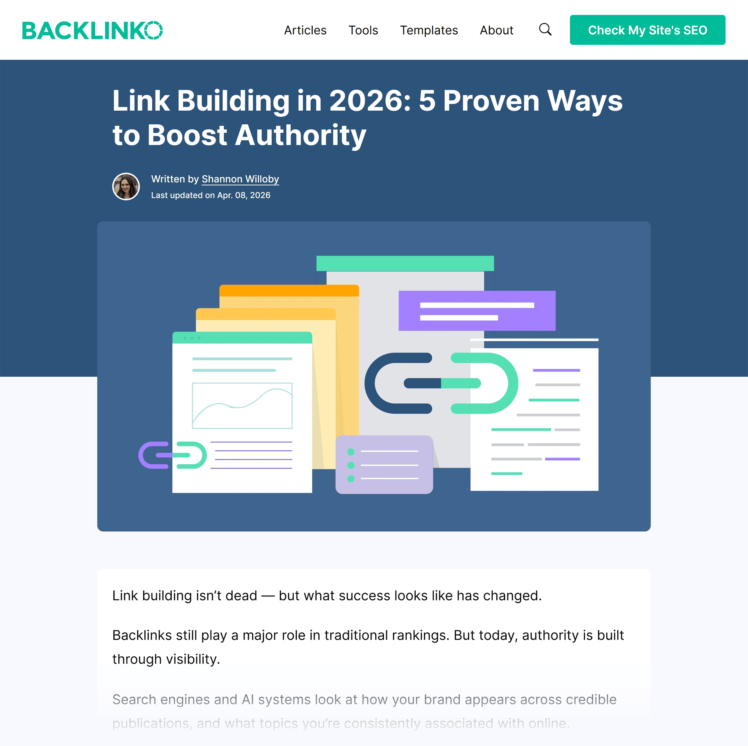 Backlinko &ndash; Link building