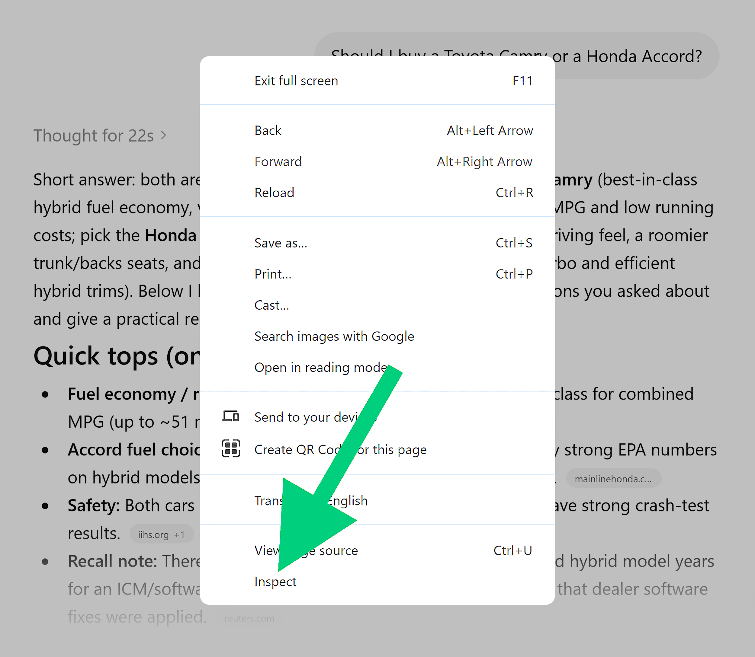 ChatGPT &ndash; Inspect