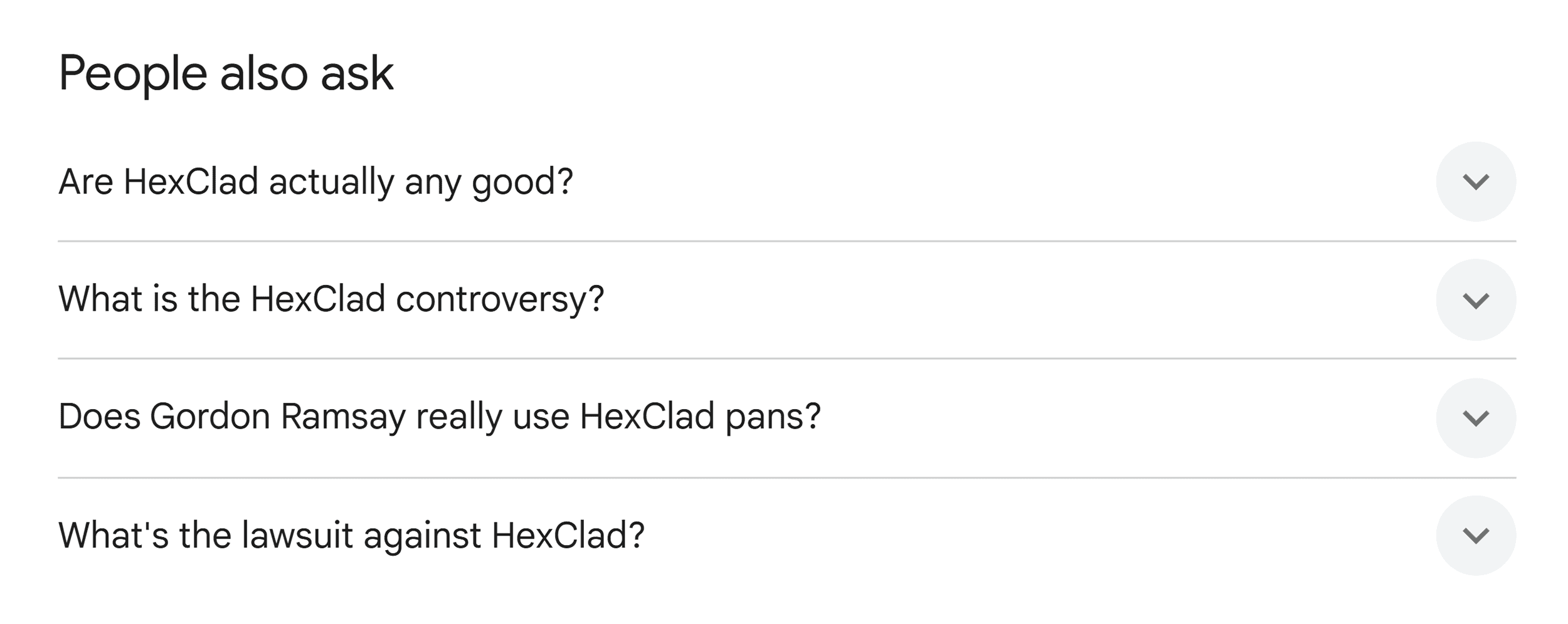 People also asked – Hexclad