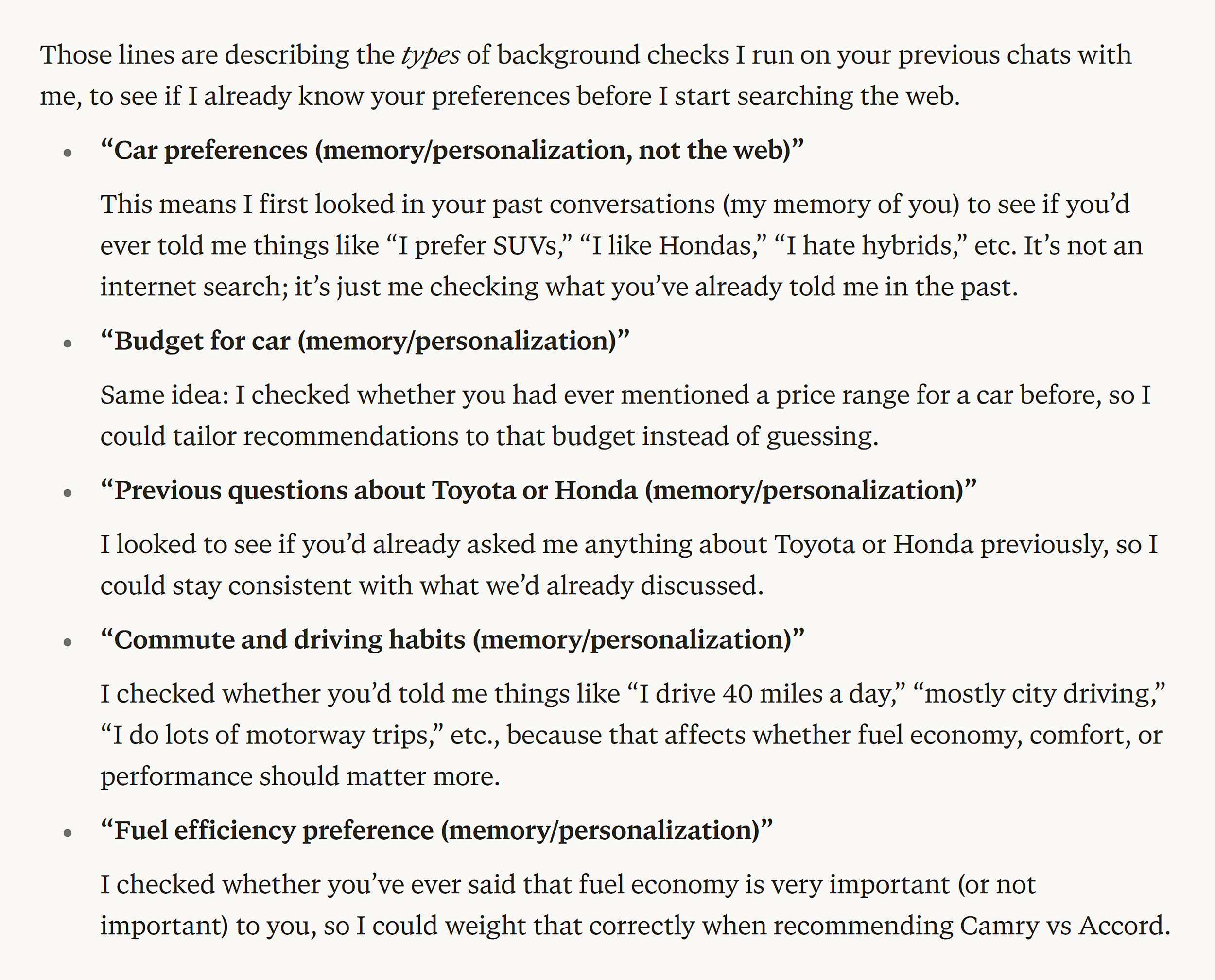 Perplexity &ndash; Toyota vs Honda &ndash; Subqueries &ndash; Details