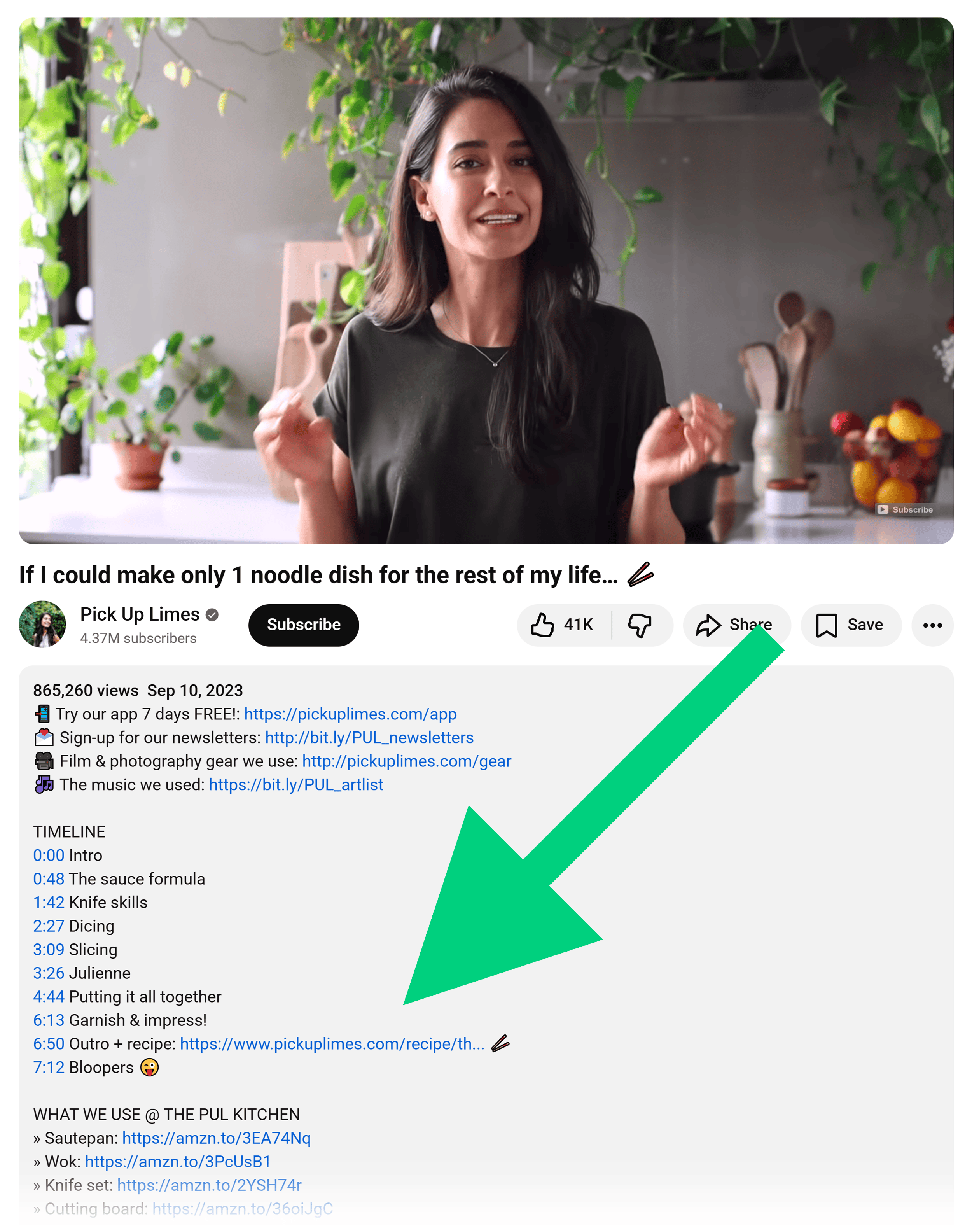 YouTube – Pick Up Limes – Recipe link