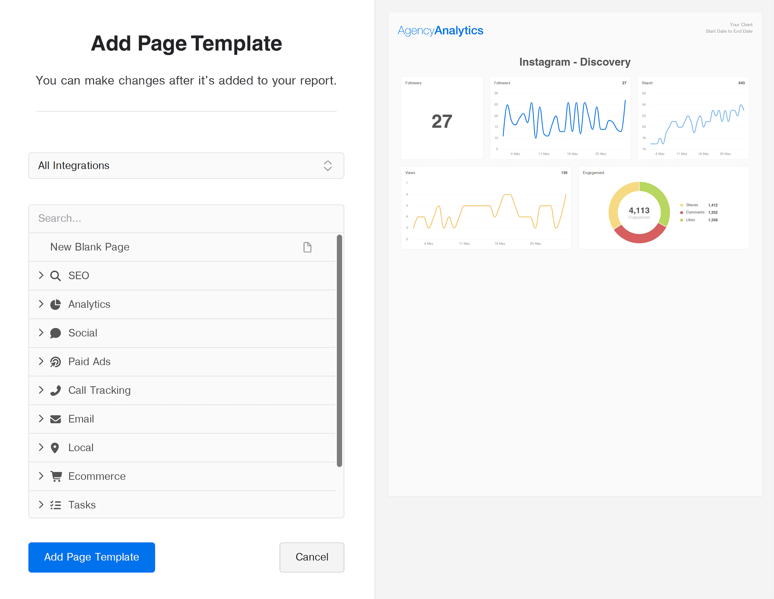 AgencyAnalytics – Add page template AgencyAnalytics – Add page template