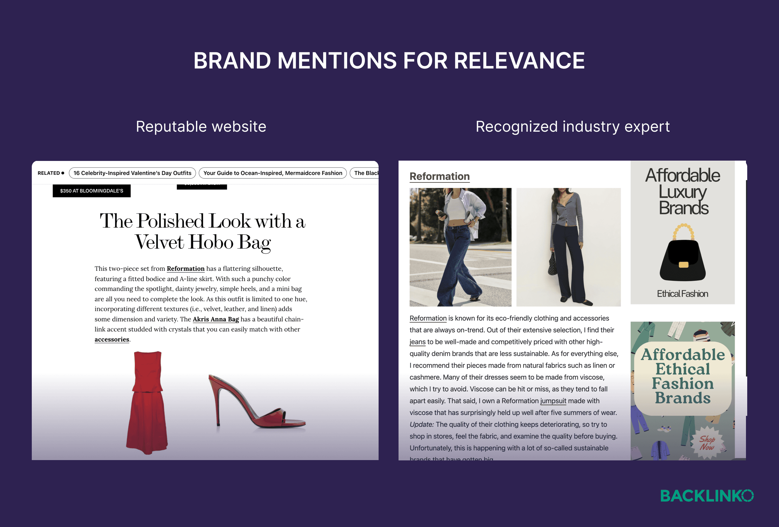 Brand mentions for relevance Brand mentions for relevance