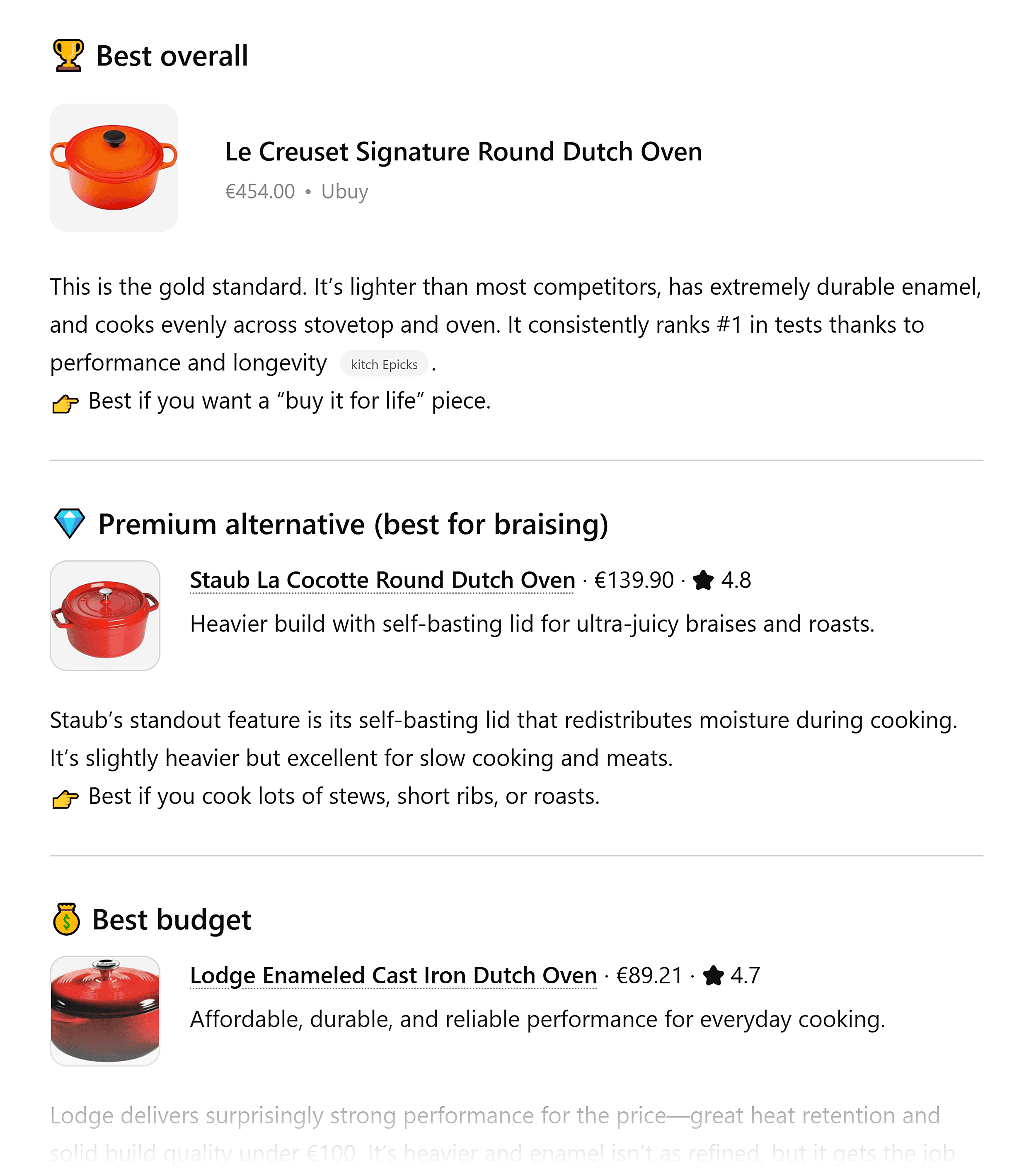ChatGPT – Best Dutch ovens ChatGPT – Best Dutch ovens