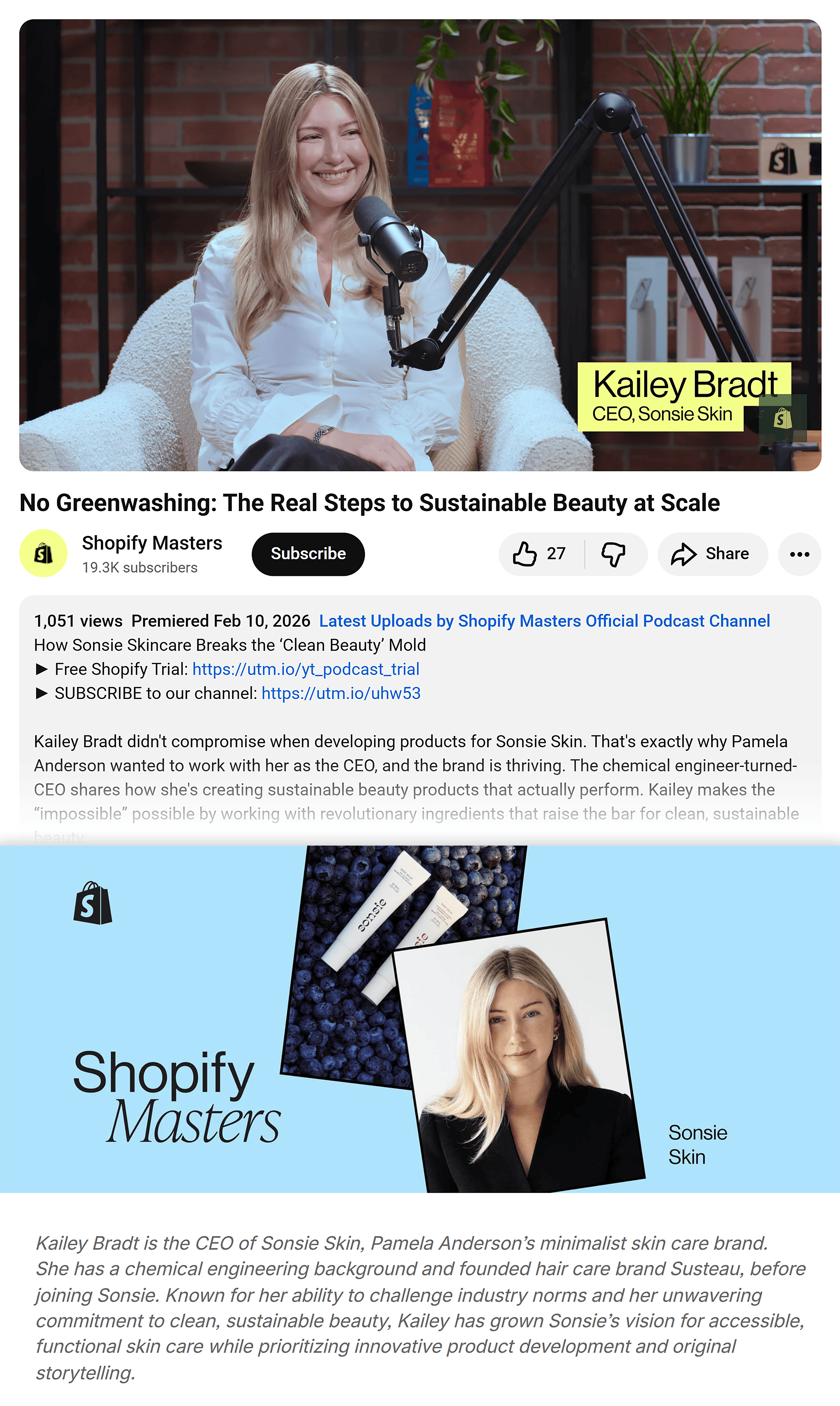 Kailey Bradt – Shopify interview Kailey Bradt – Shopify interview