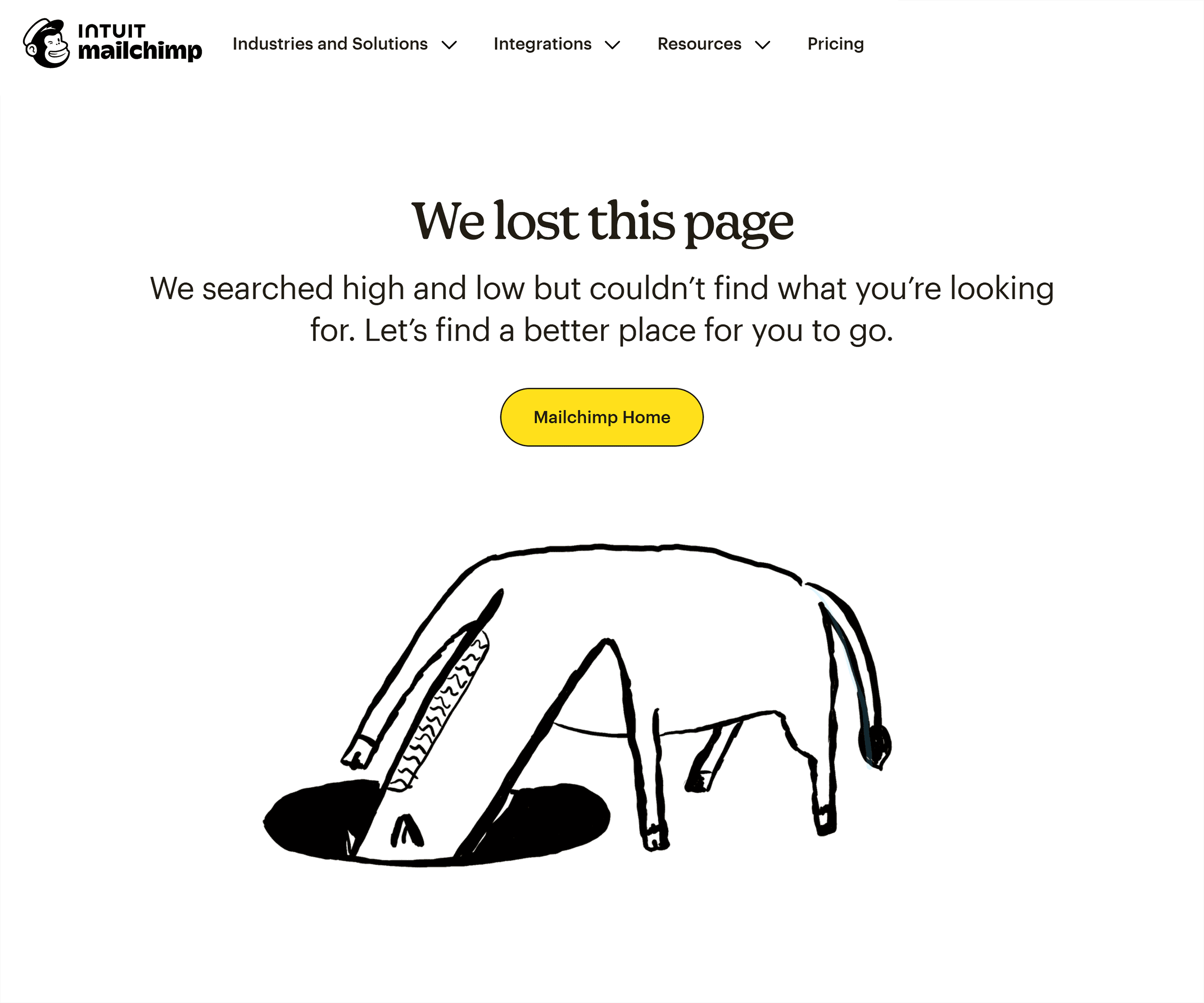 Mailchimp 404