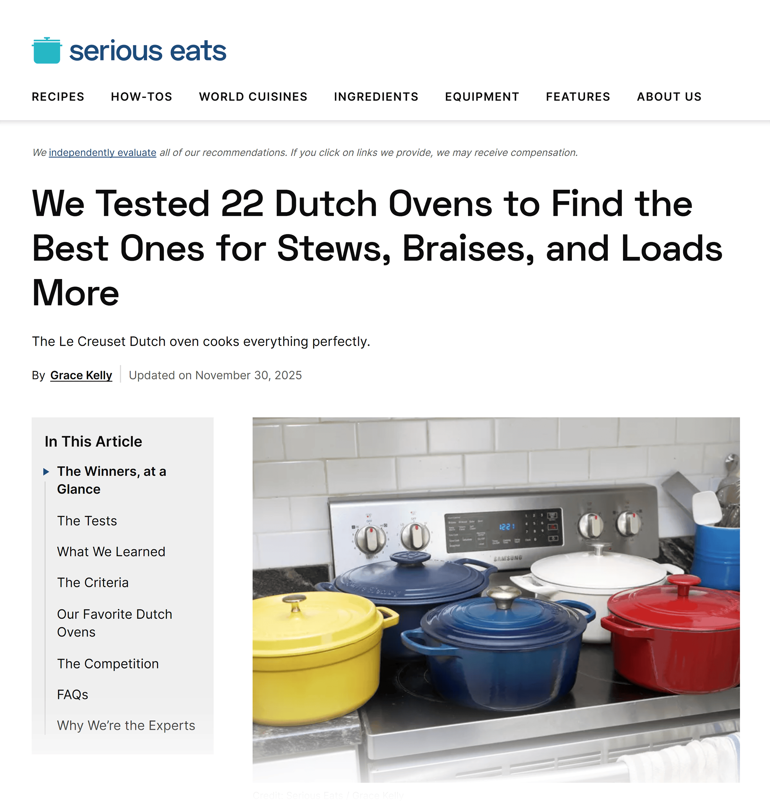 Serious eats – Best Dutch ovens Serious eats – Best Dutch ovens