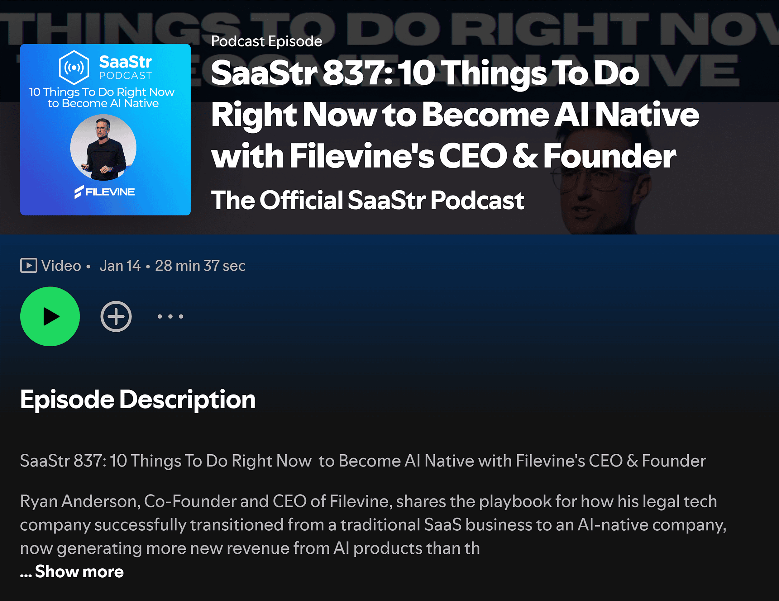 Spotify – SaaStr podcast Spotify – SaaStr podcast