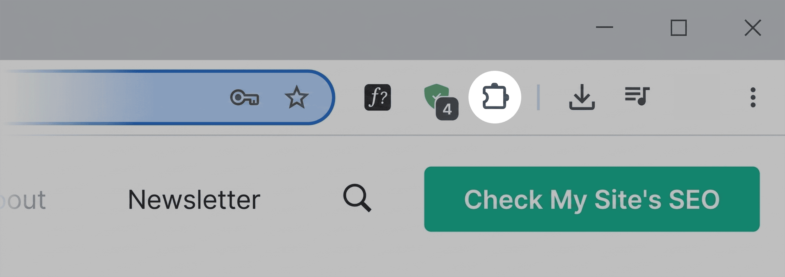 Chrome extensions icon