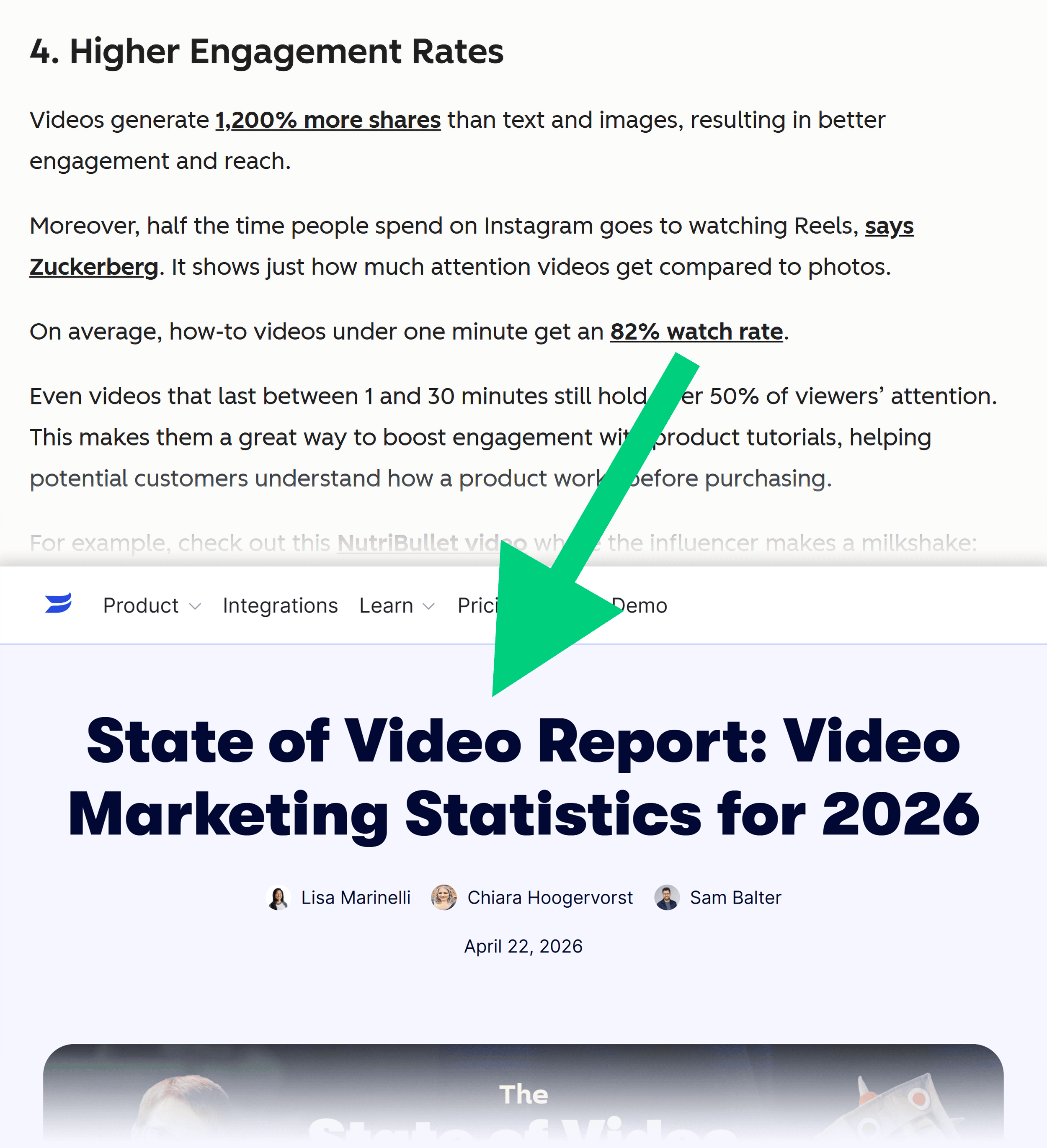 HubSpot &ndash; Wistia backlink