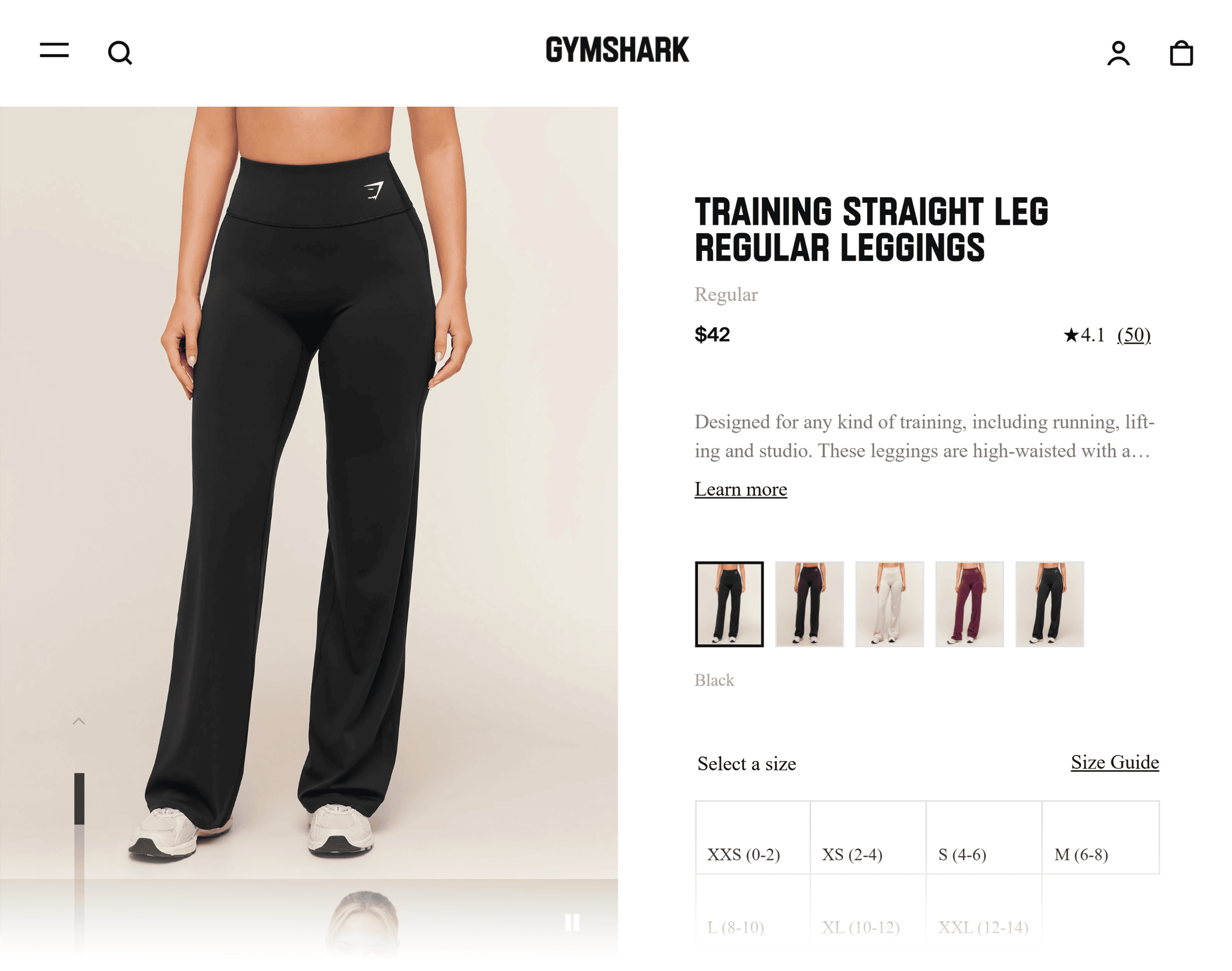 Gymshark &ndash; Training straight leg legging