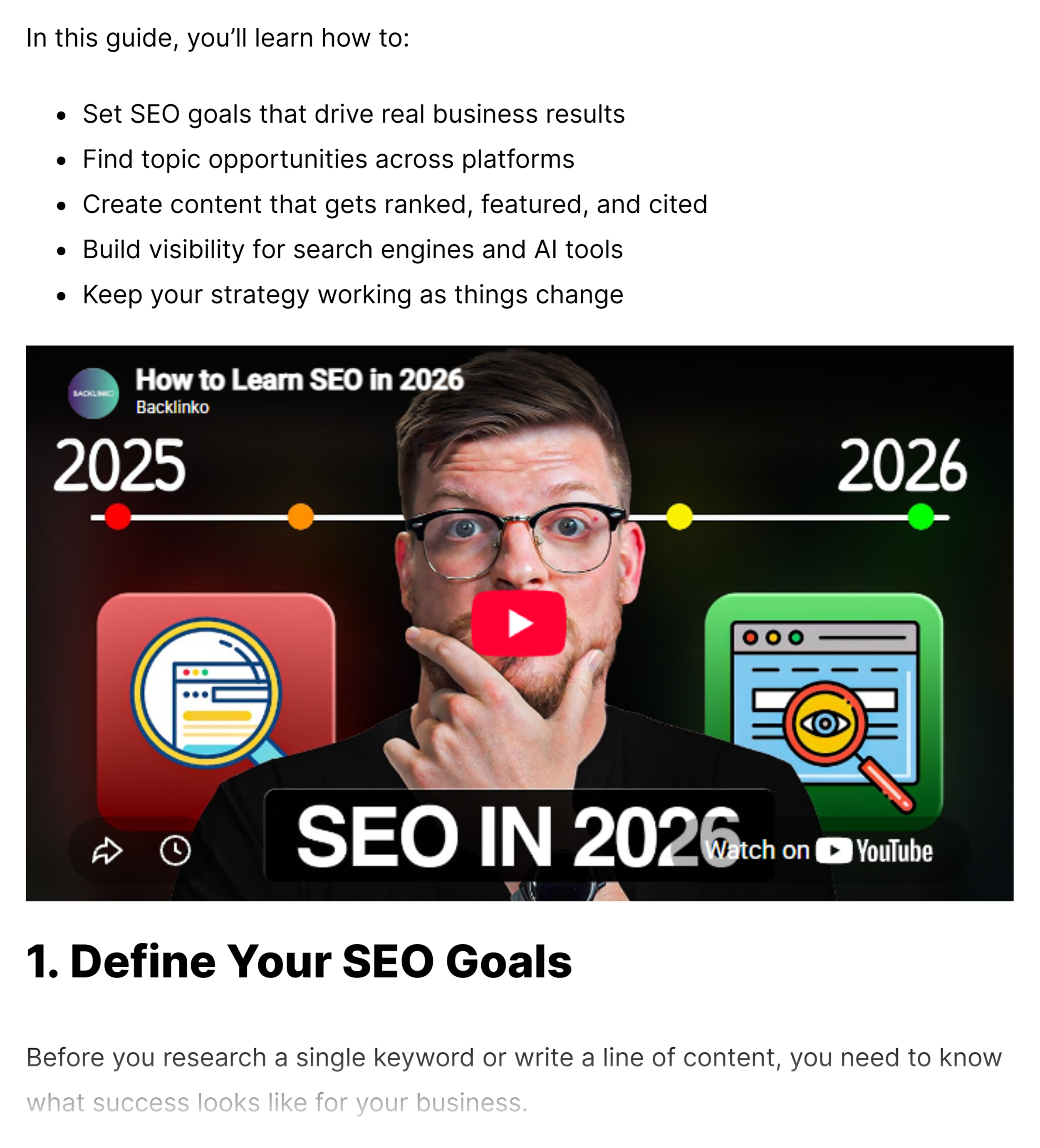 Backlinko – SEO Strategy – Video embed Backlinko – SEO Strategy – Video embed