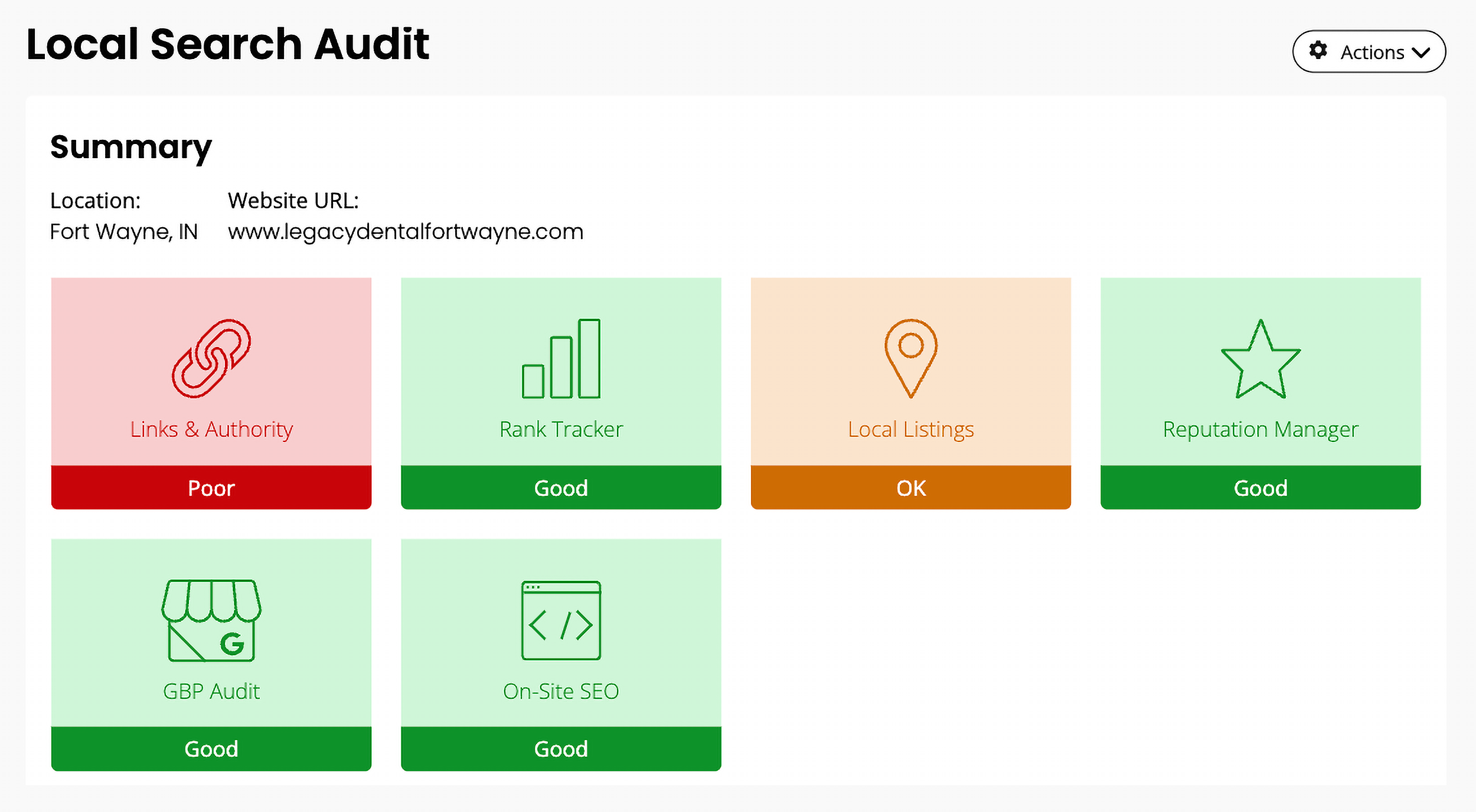 BrightLocal &ndash; Local Search Audit