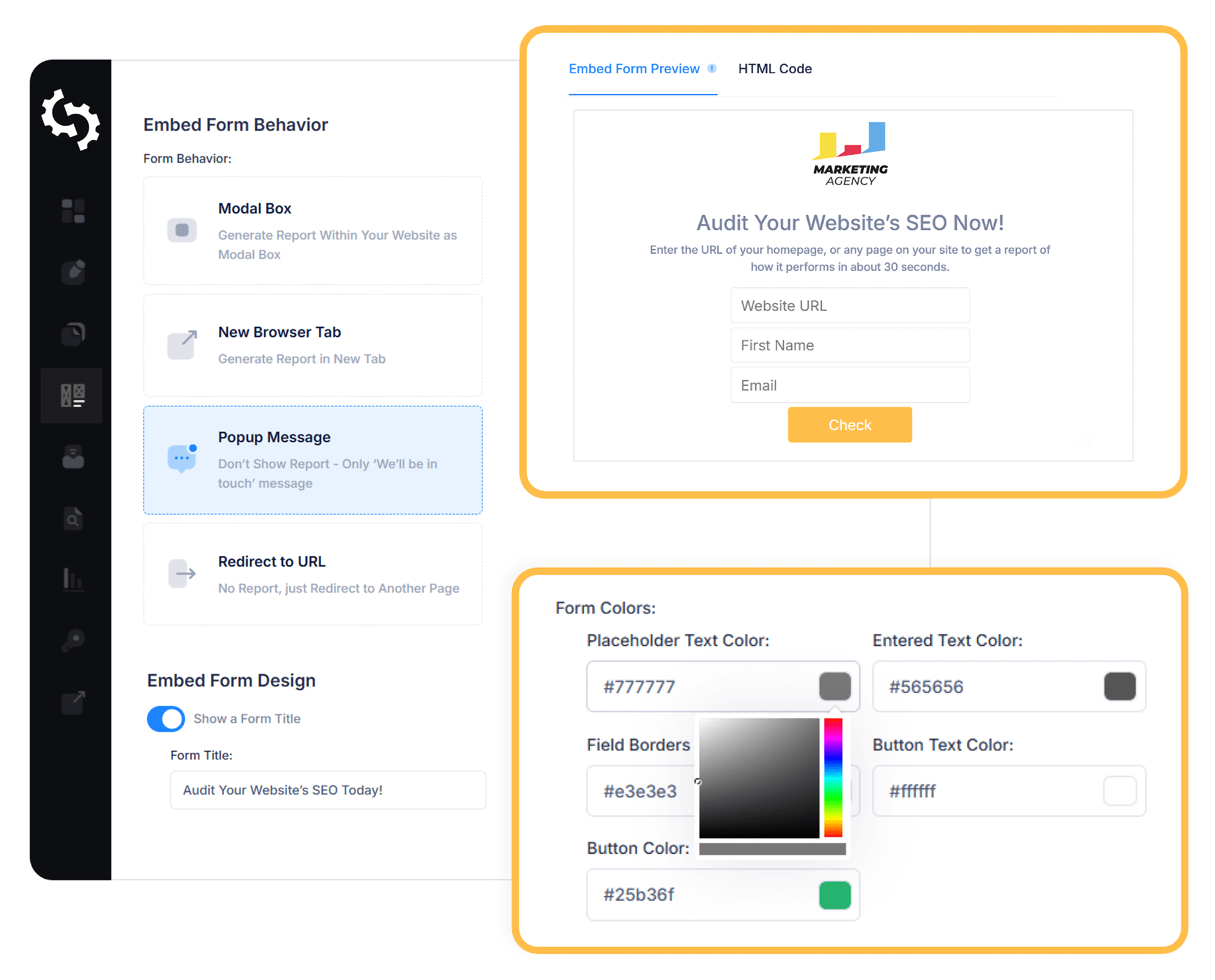 SEOptimer &ndash; Audit widget