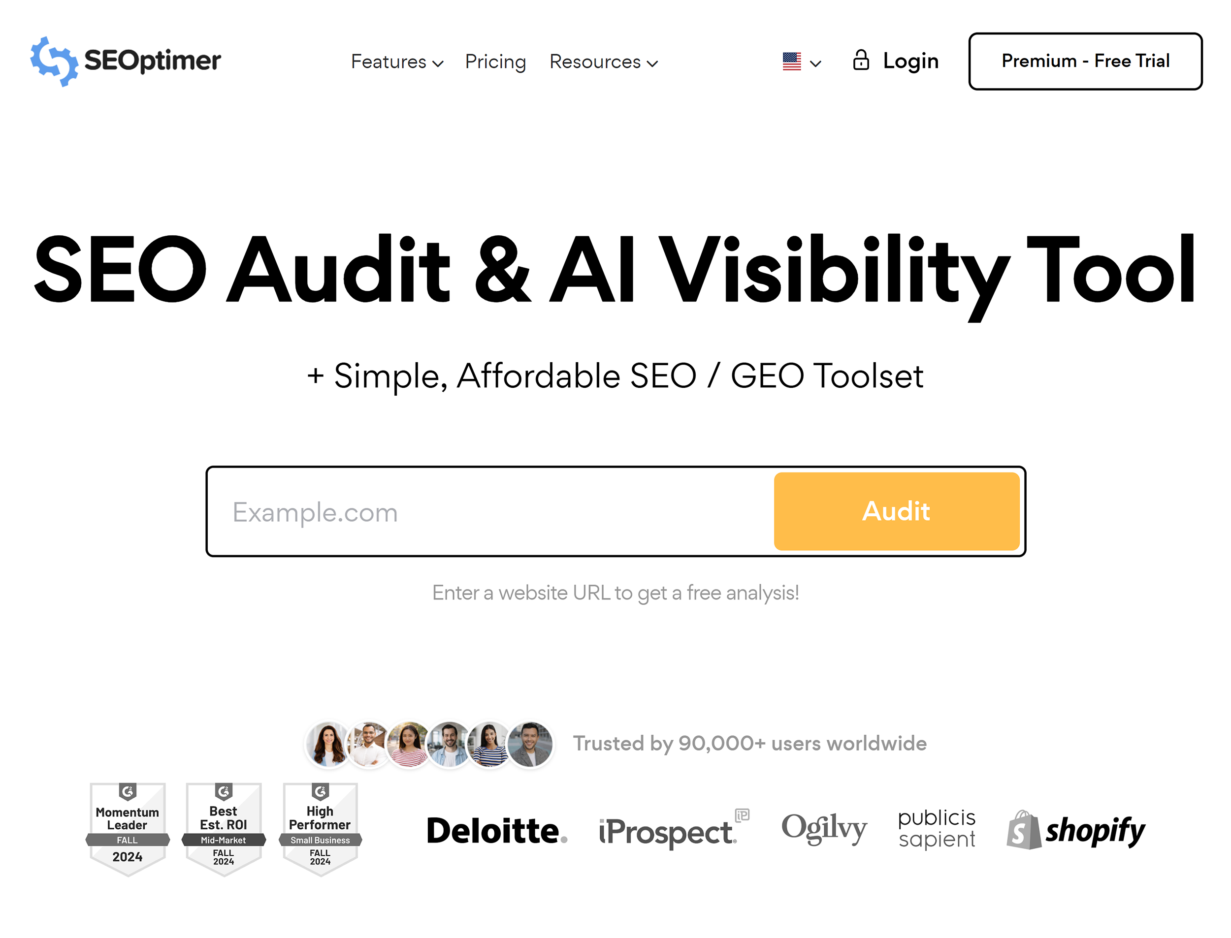 SEOptimer &ndash; Homepage