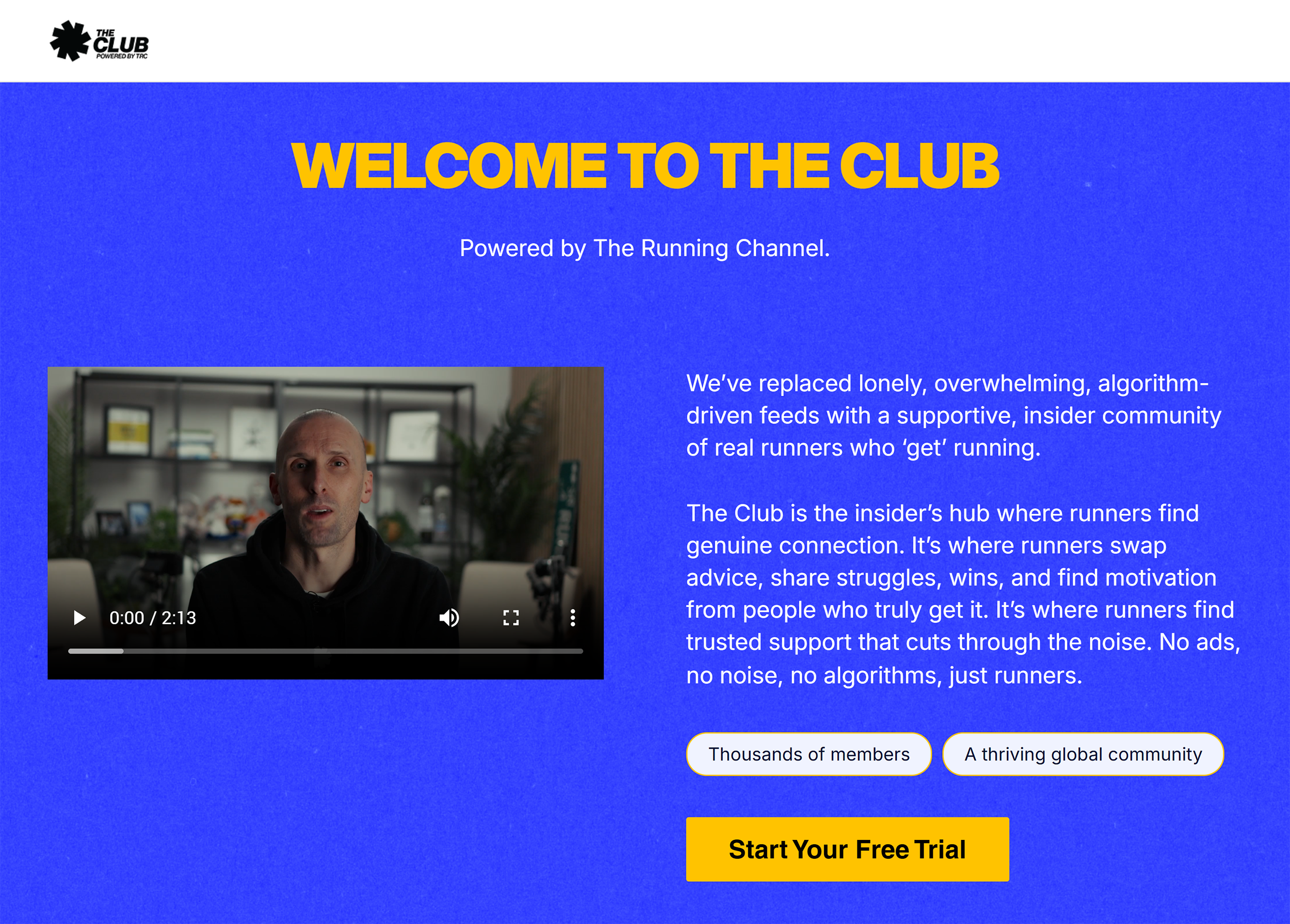 The Running Channel – The Club The Running Channel – The Club
