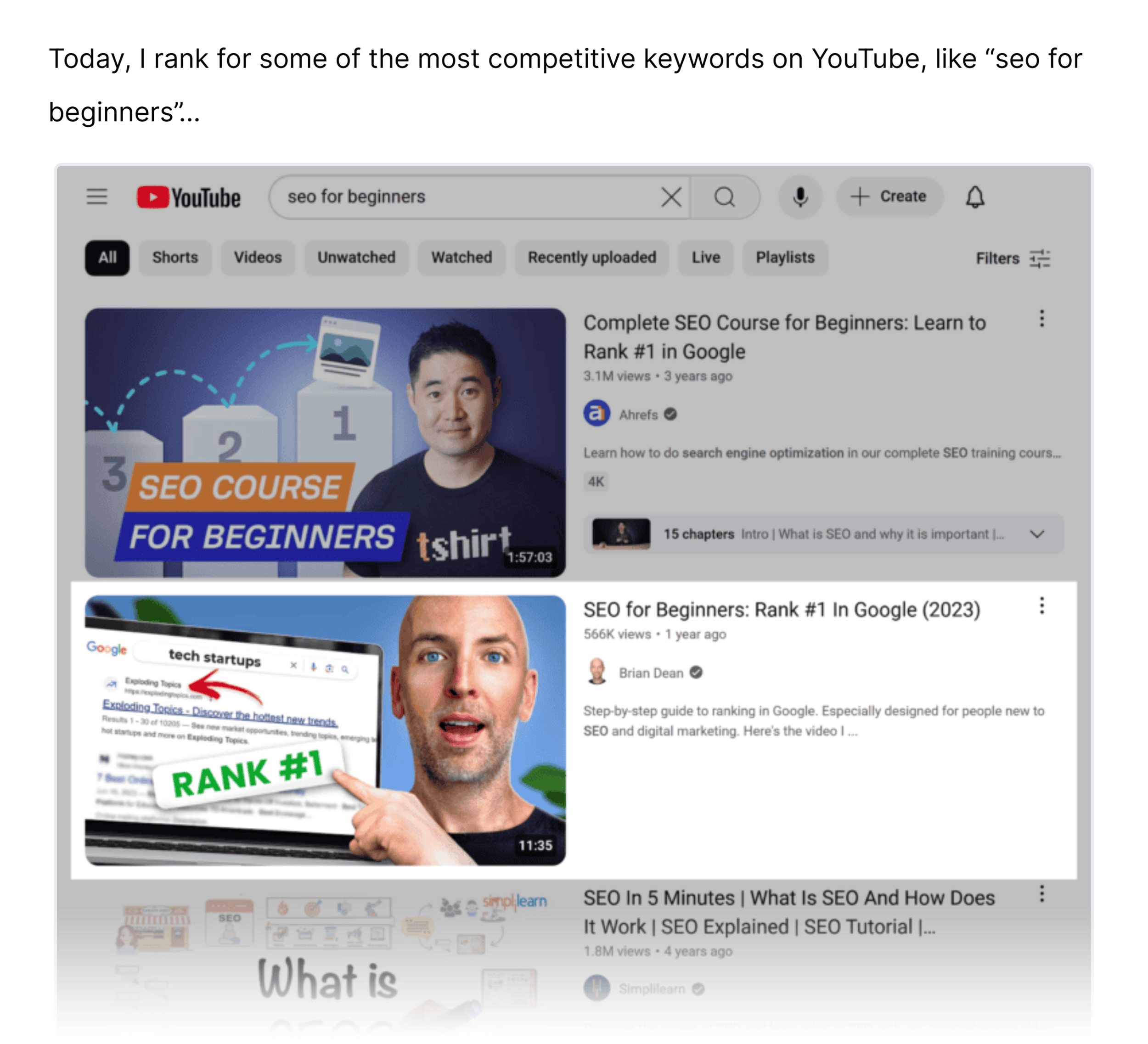 Video SEO guide &ndash; Brian's experience
