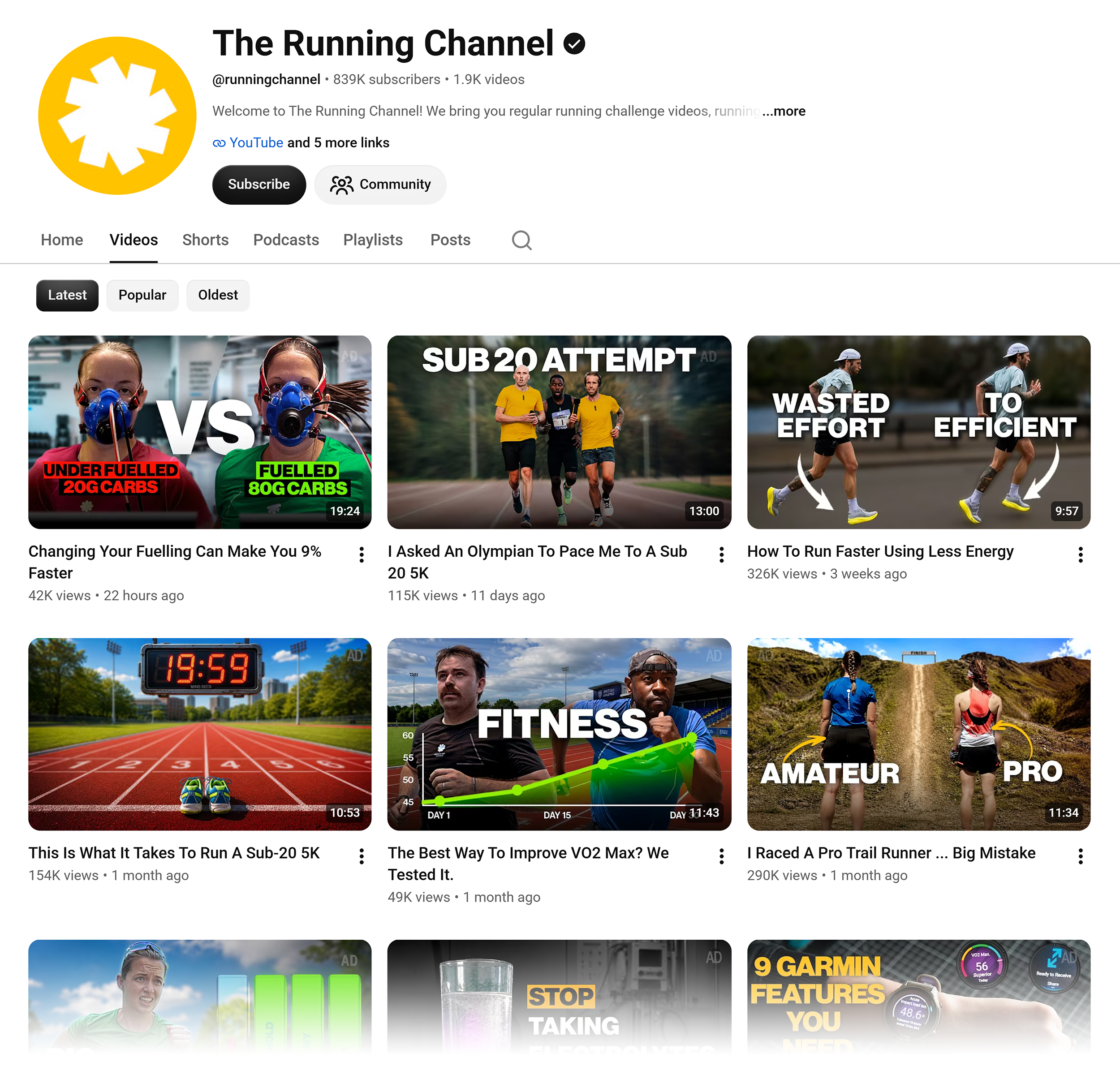YouTube – The Running Channel – Videos YouTube – The Running Channel – Videos