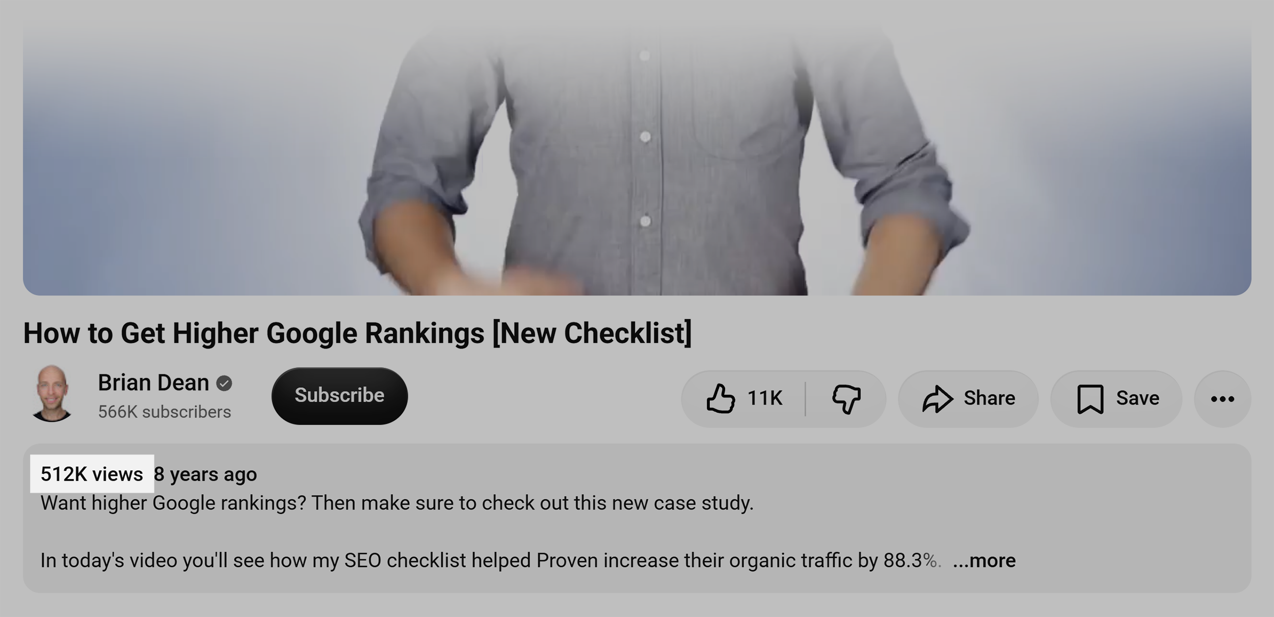 Higher Google rankings &ndash; Video views