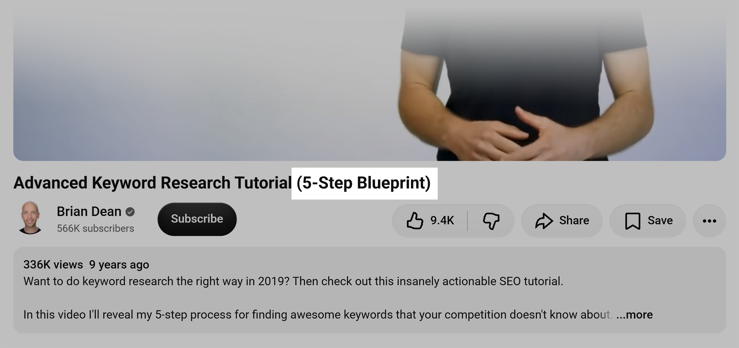 Keyword research &ndash; Keyword in title