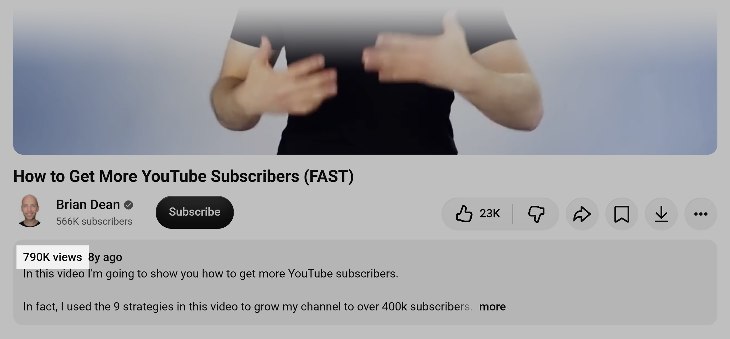 More YouTube subscribers &ndash; Video views